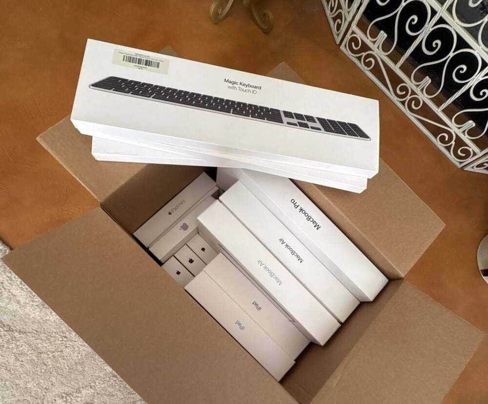 Apple Empty Box Lot - Keyboard, Mouse, iPad mini, iPad, MacBook Air & Pro.